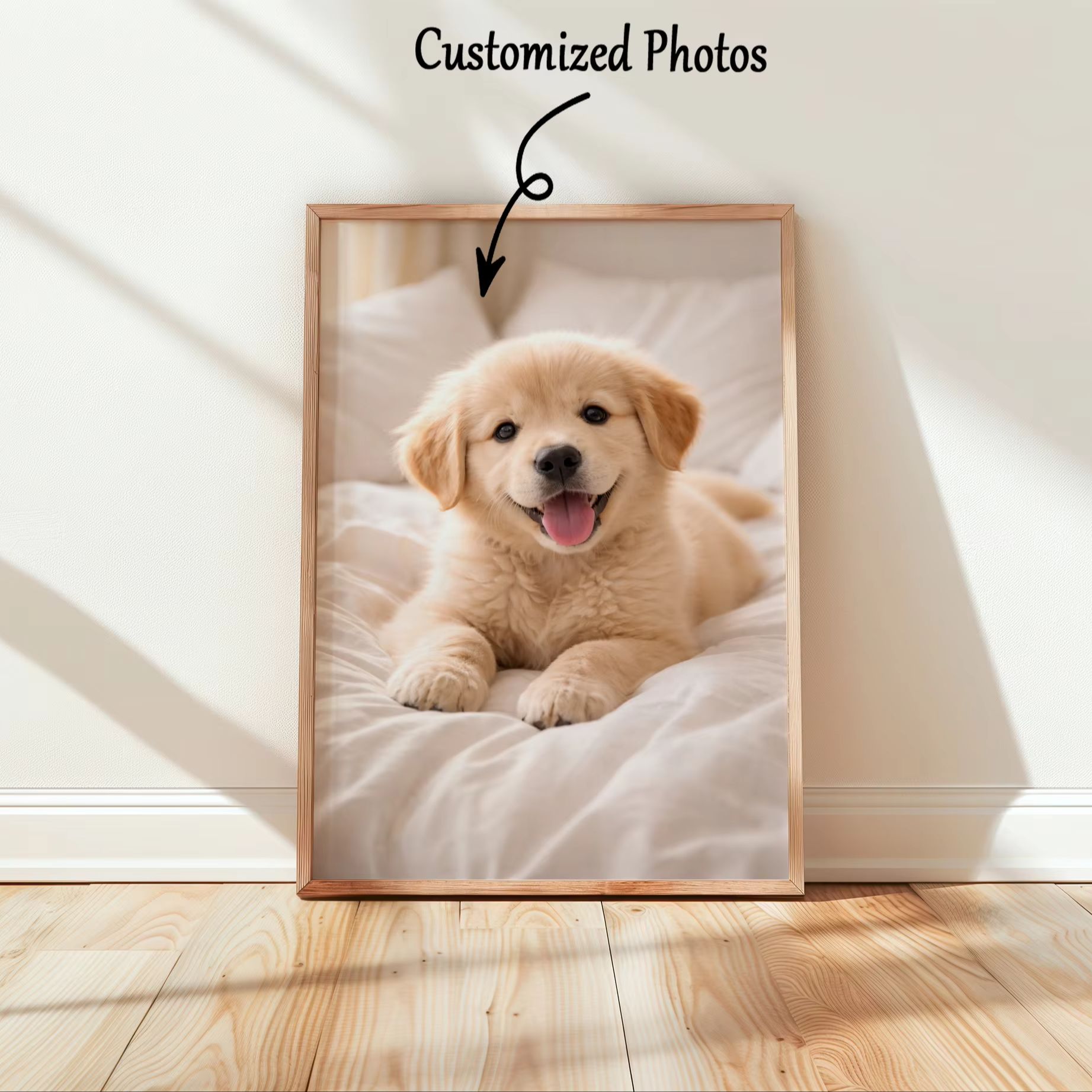 Pet Portrait Custom - Impression sur toile personnalisée avec photo,