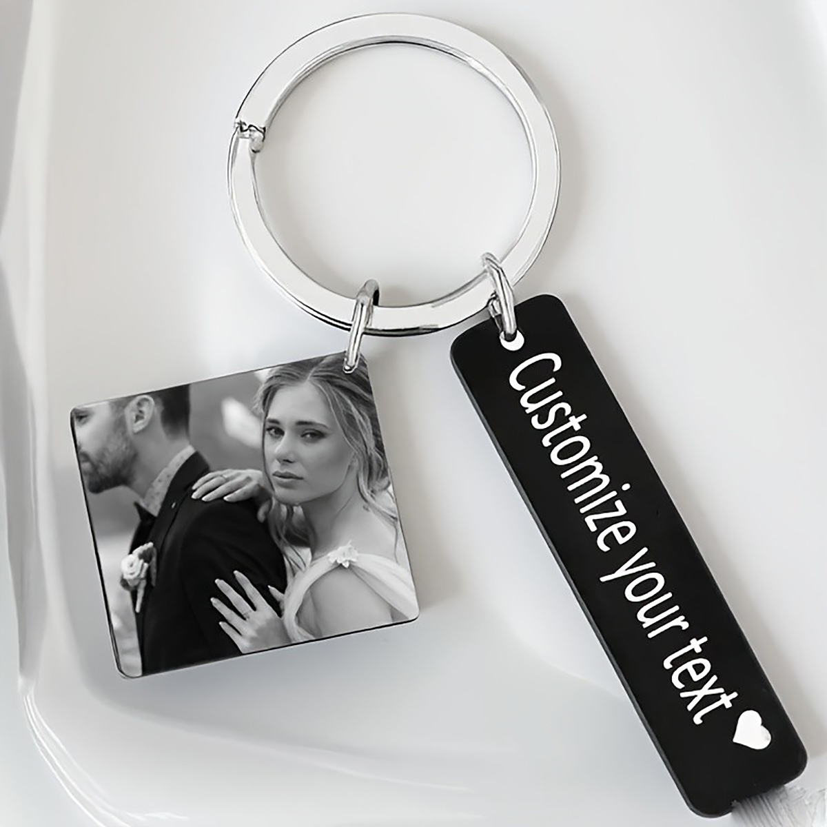 Porte-clés personnalisé en aci - Initial Ring Custom avis et prix