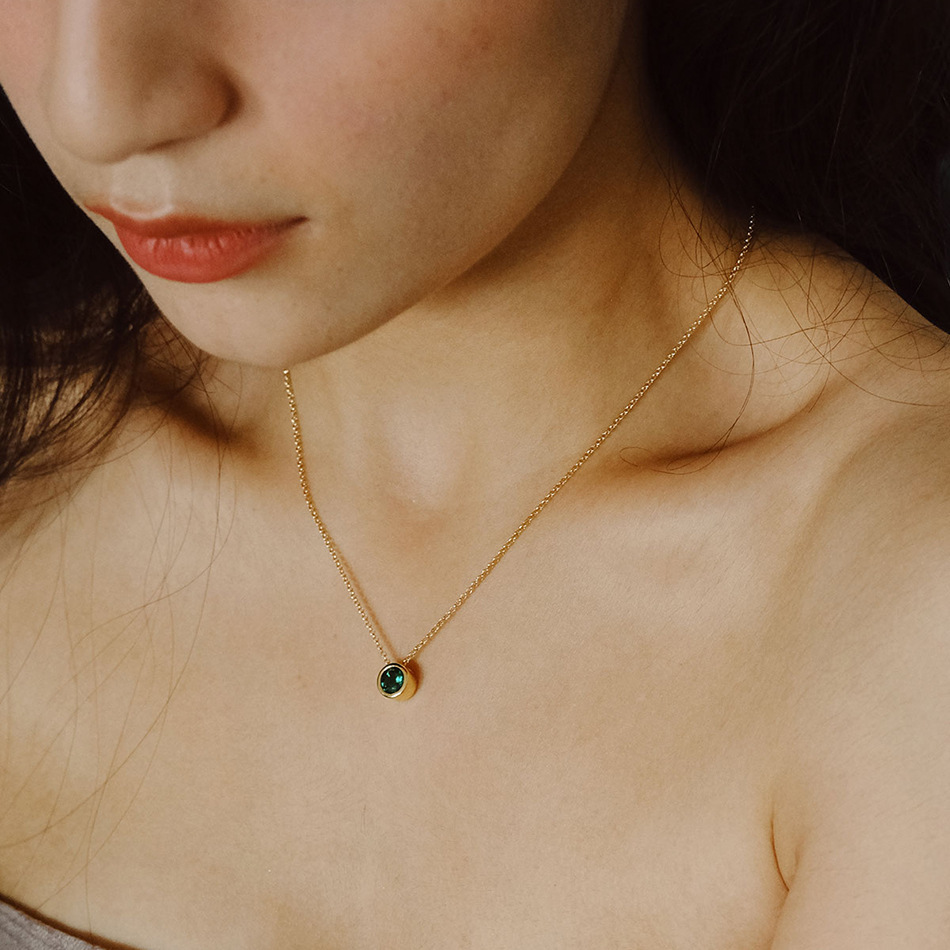 Colliers pendentif en acier in - Birth Flower Necklace avis et prix