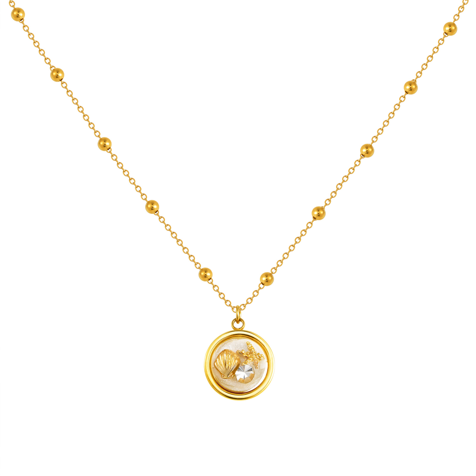 Collier rond pour femmes avec  - Birth Flower Necklace avis et prix