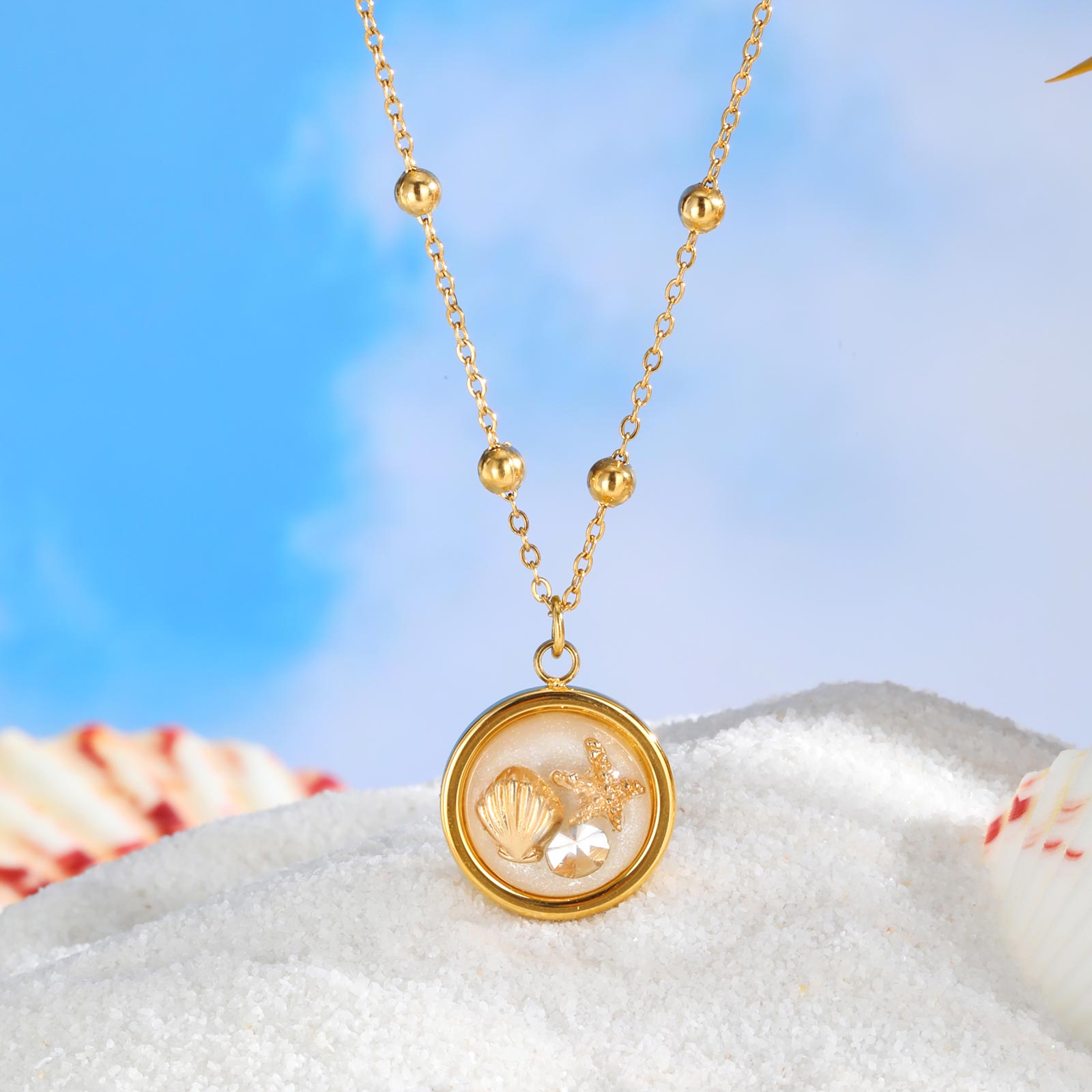 Collier rond pour femmes avec  - Birth Flower Necklace avis et prix