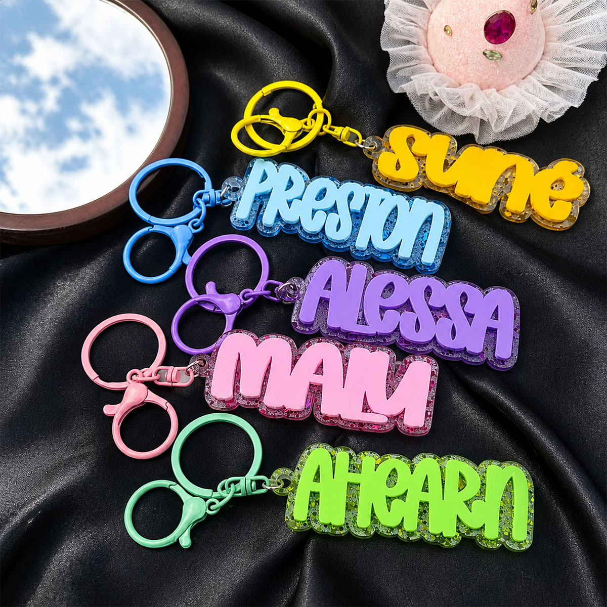 Porte-clés personnalisé en acr - Initial Ring Custom avis et prix